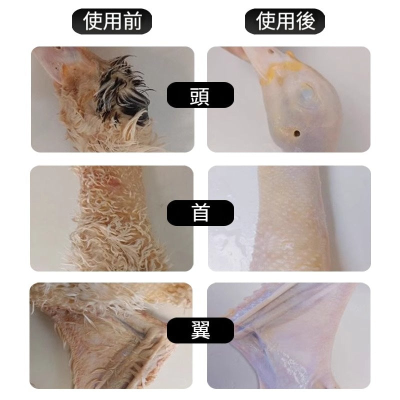 鶏、アヒル、ハト、豚、その他の動物に適した電動家禽羽むしりツール。